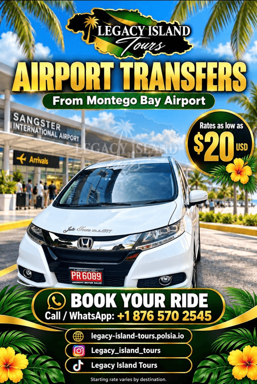 Legacy Island Tours airport-transfer promotion
